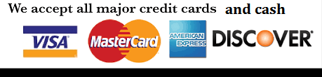 Credit Cards Accepted Banner